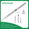 Disposable Medical Syringe 1cc for Injection